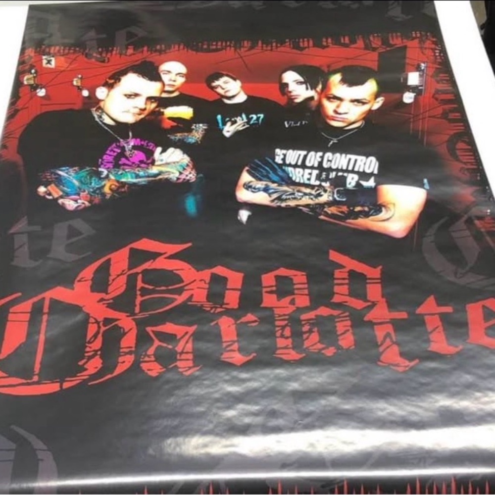 Very Rare Good Charlotte Band Poster - Black and Red Aprox Size 23x35 Inches